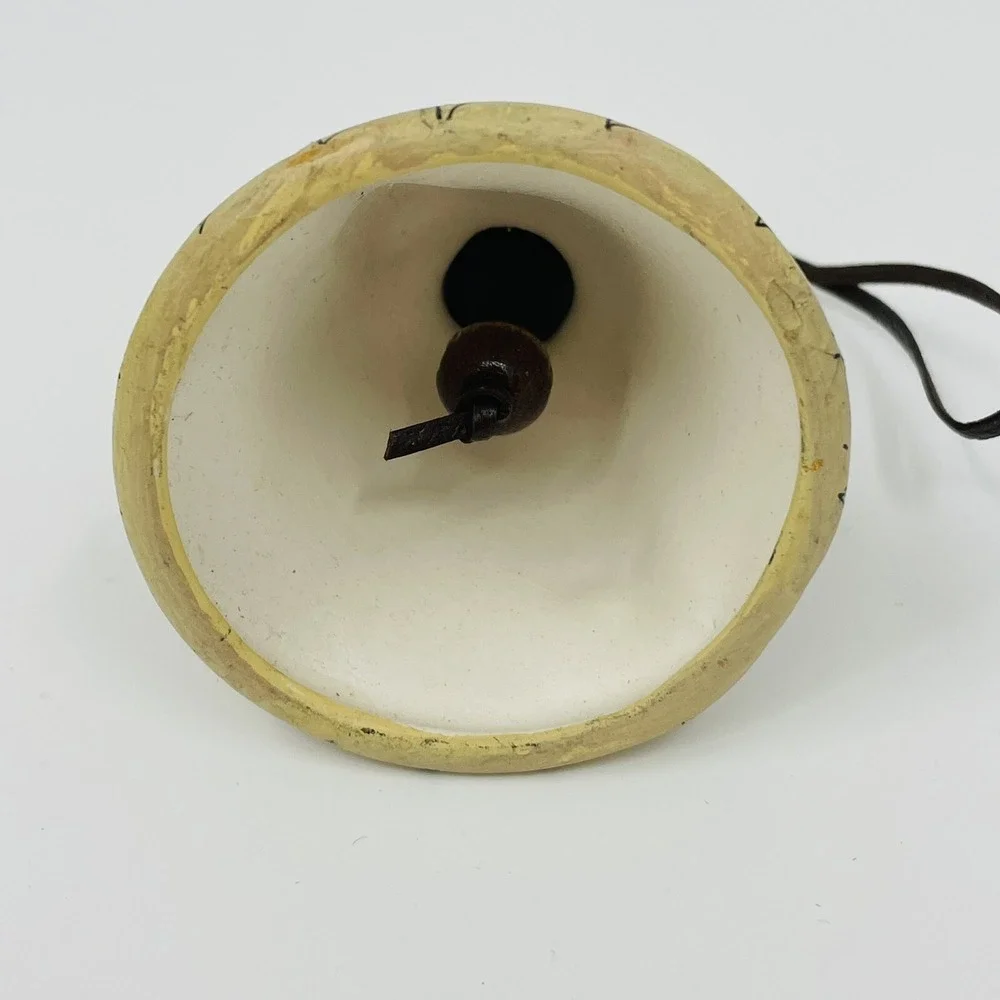 Hand Painted Ceramic Storyteller Bell Ornament Southwestern‎ Native Style